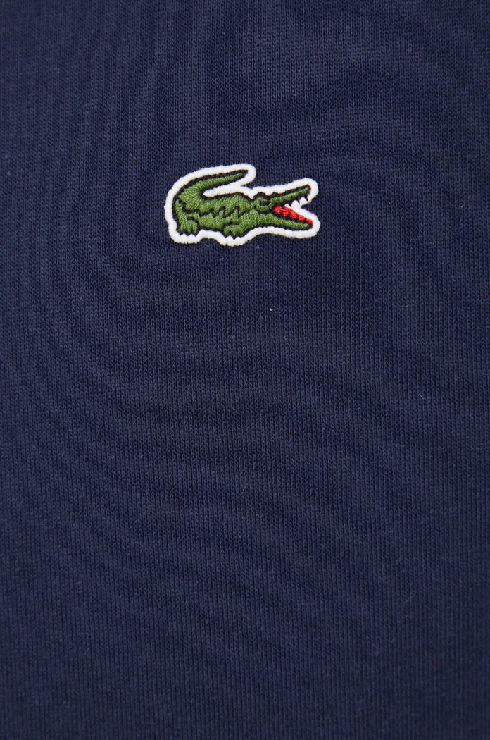 Lacoste pulover s kapuco bombažen SH9623 mornarsko modra
