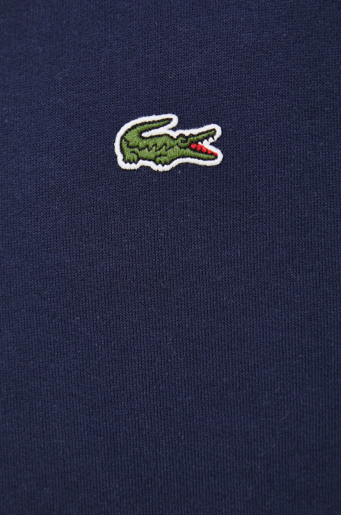 Lacoste pulover s kapuco bombažen SH9623 mornarsko modra