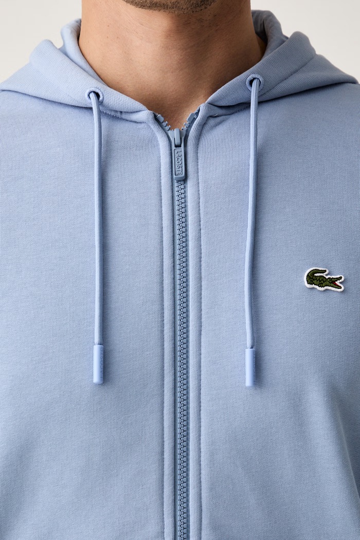 Lacoste μπλούζα με κουκούλα με βαμβάκι ανδρική SH9626 μπλε