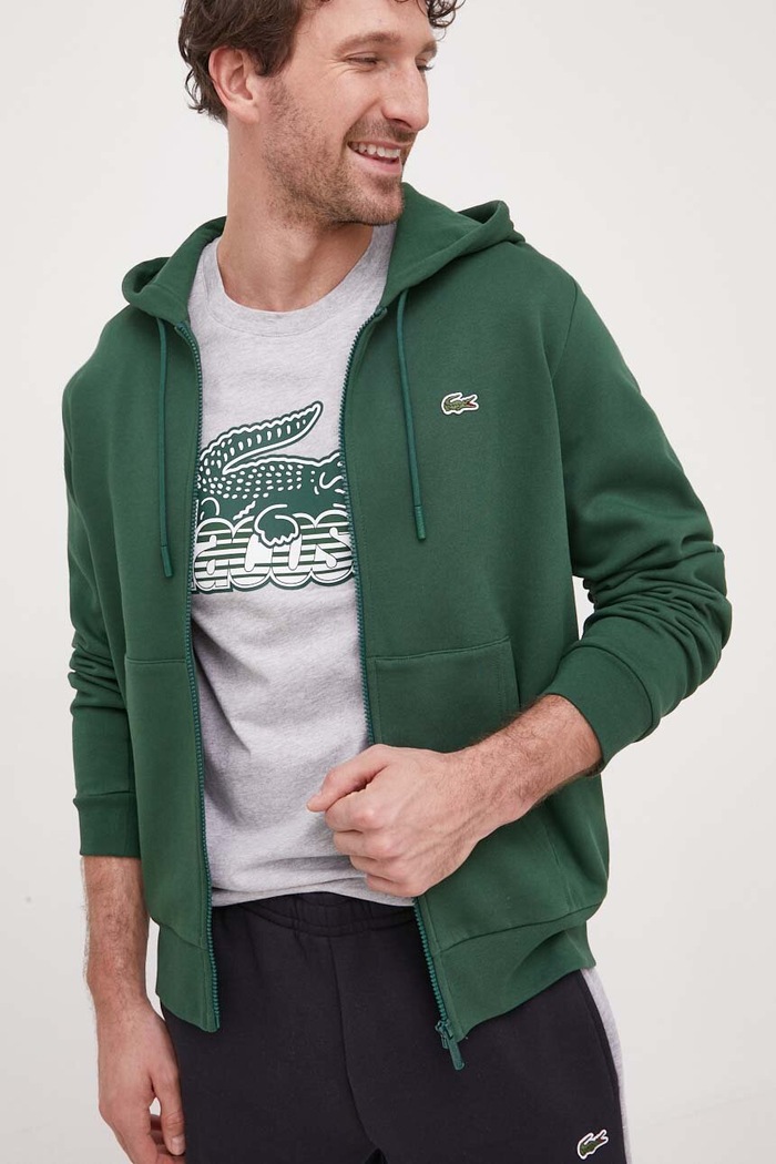 Dukserica Lacoste SH9626 zelena SS26