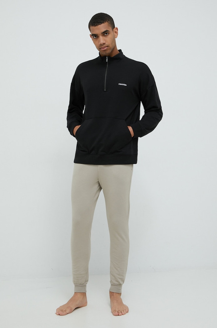 Calvin Klein Underwear pizsama felső 000NM2299E.9BYY fekete AW22
