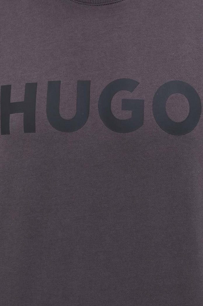 Pamučna dukserica HUGO 50477328 siva