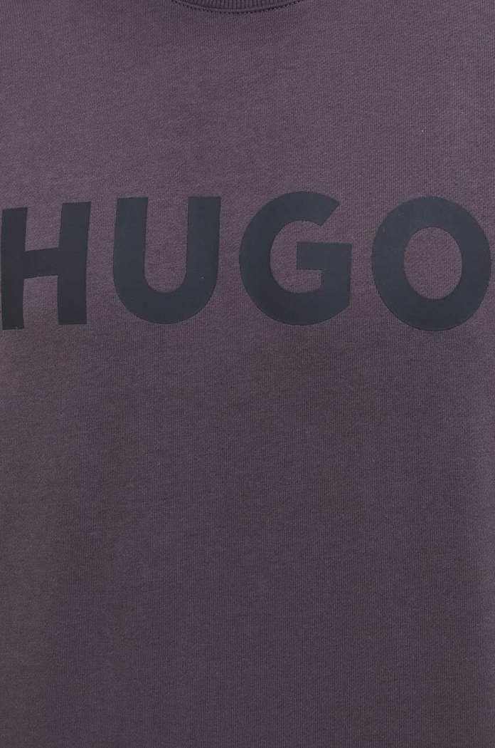 Pamučna dukserica HUGO 50477328 siva