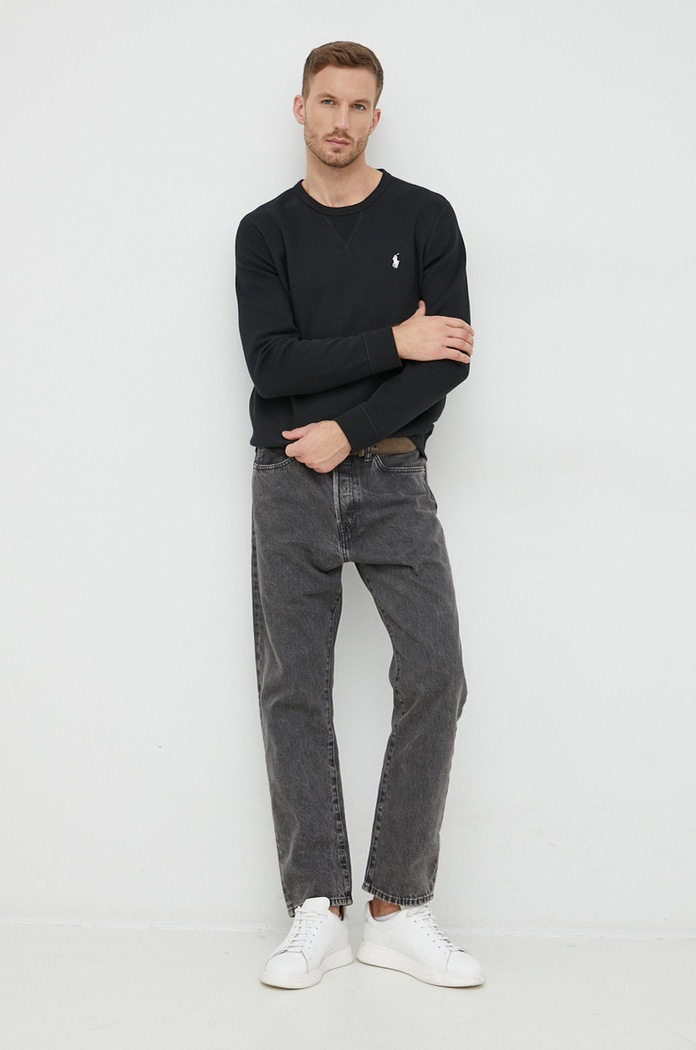 Μπλούζα Polo Ralph Lauren 710888284003 μαύρο AW22