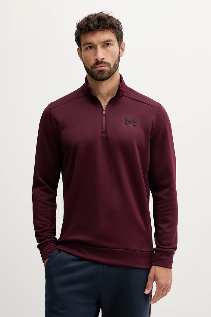 Under Armour trening pulover moški bordo 1373358