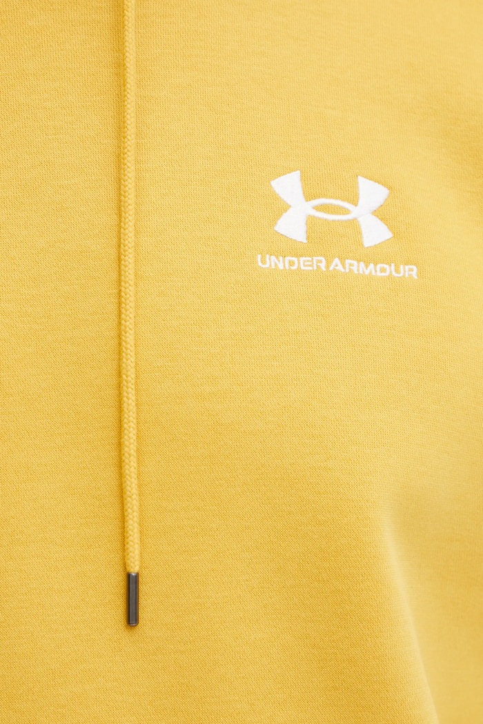 Under Armour mikina s kapucí pánská s bavlnou Essential Fleece 1373880 žlutá