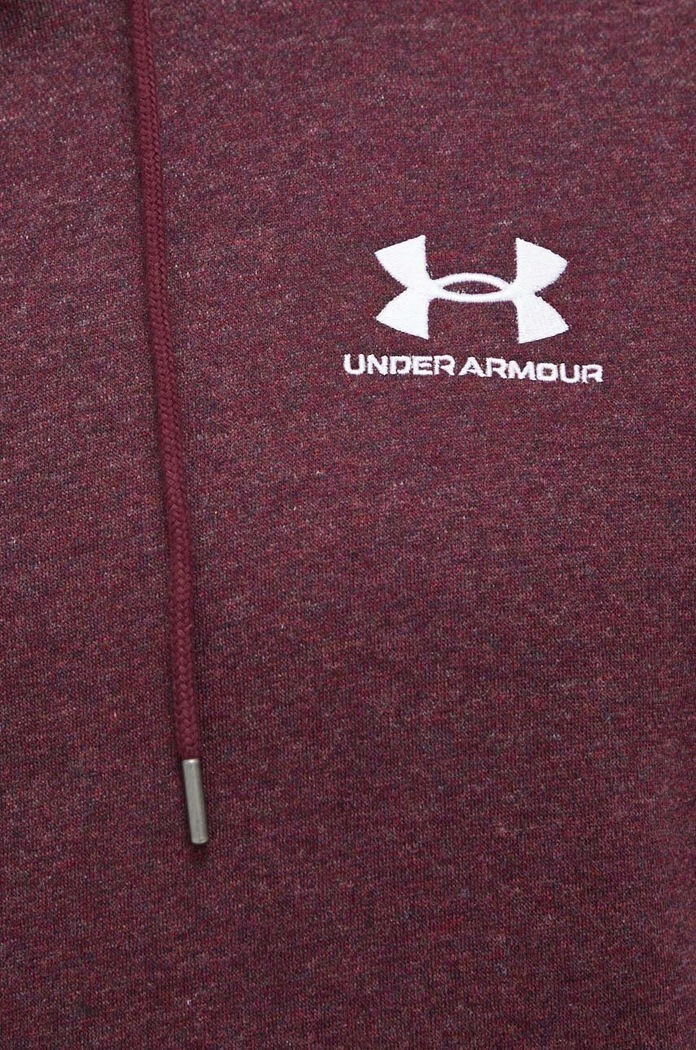 Under Armour dukserica sa kapuljačom muška s pamukom Essential Fleece 1373880 bordo