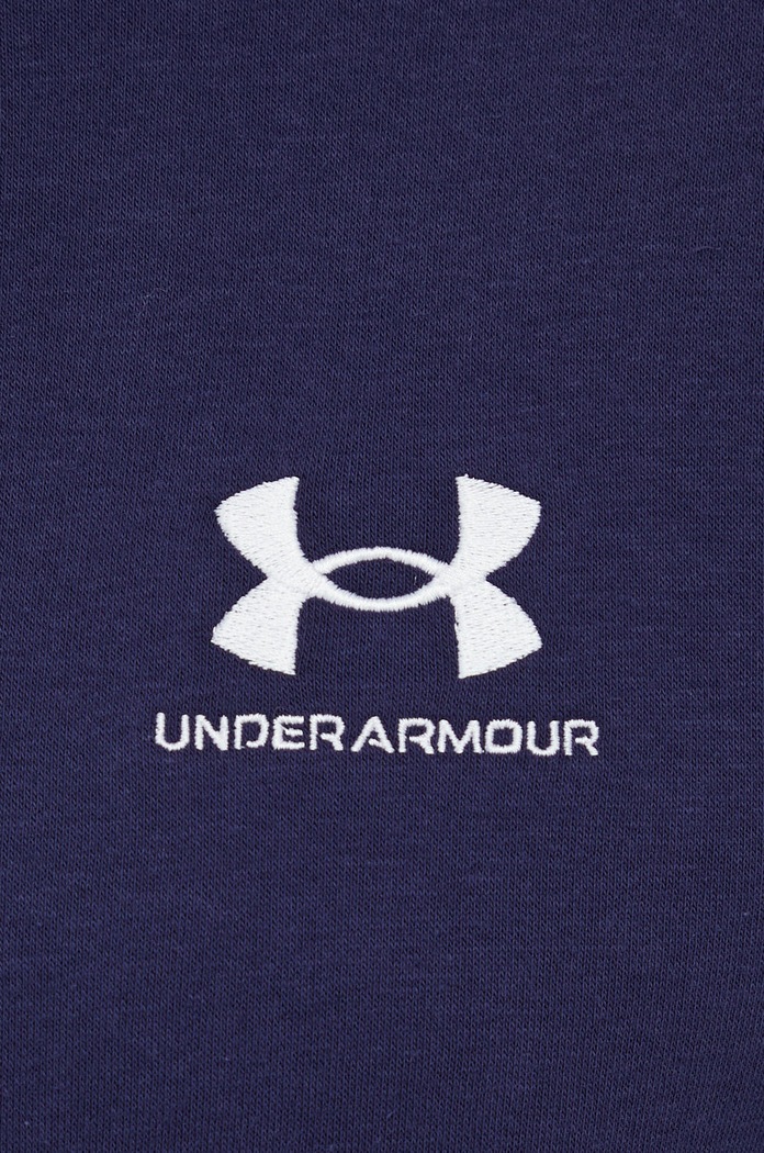 Under Armour mikina s kapucí pánská s bavlnou Essential Fleece 1373880 námořnická modř