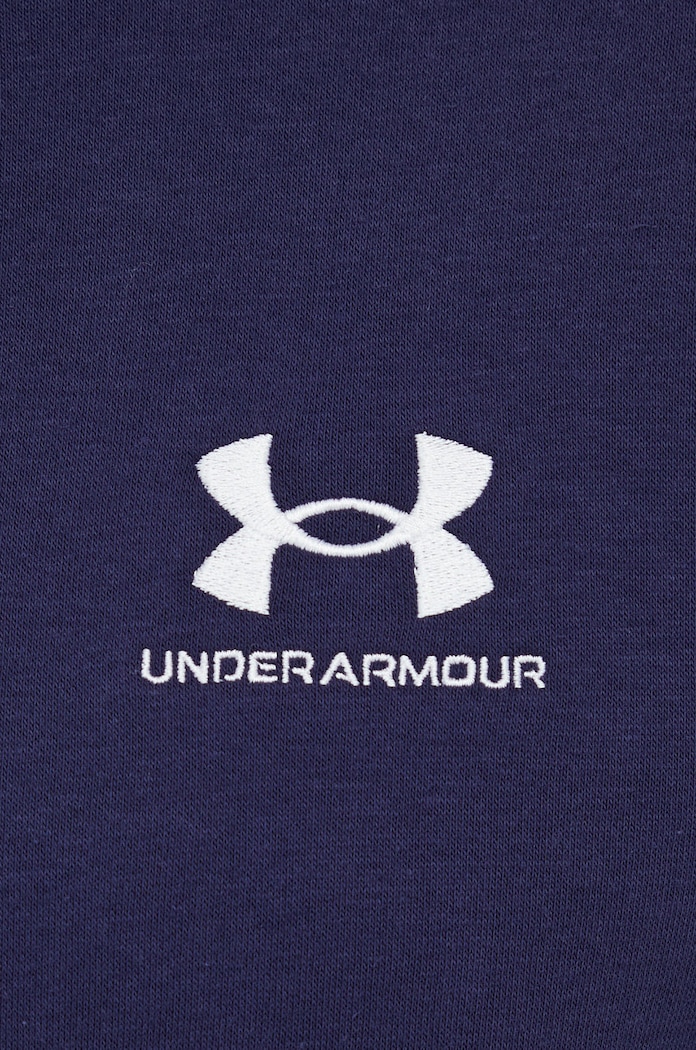Under Armour mikina s kapucí pánská s bavlnou Essential Fleece 1373880 námořnická modř