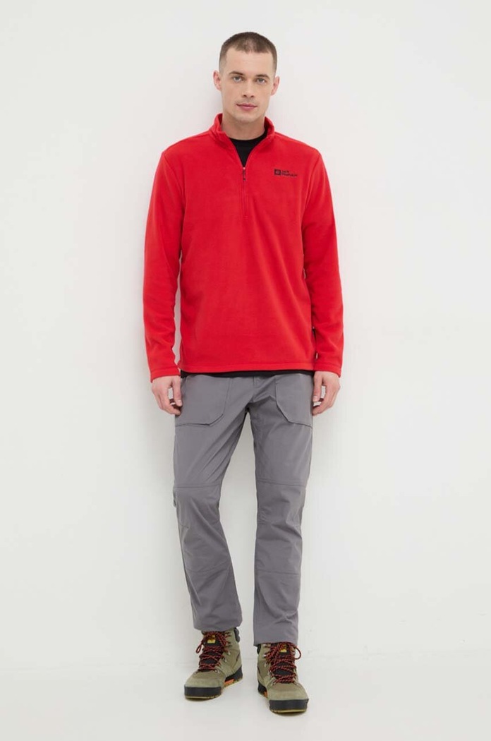 Sportovní mikina Jack Wolfskin Taunus 1709522 červená AW25