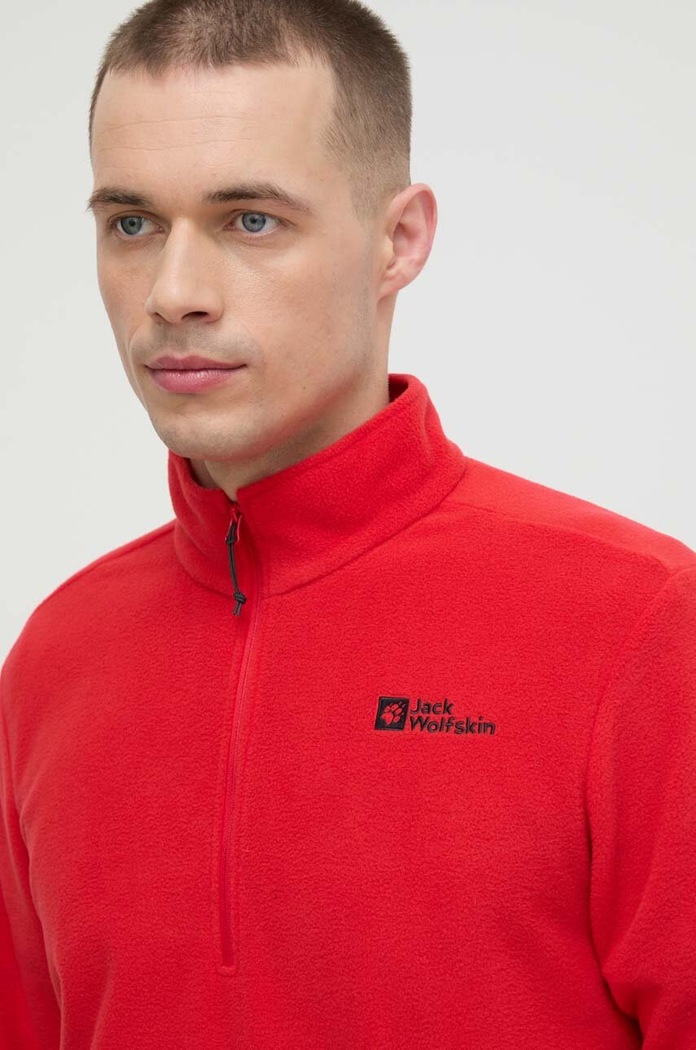 Sportovní mikina Jack Wolfskin Taunus červená 1709522