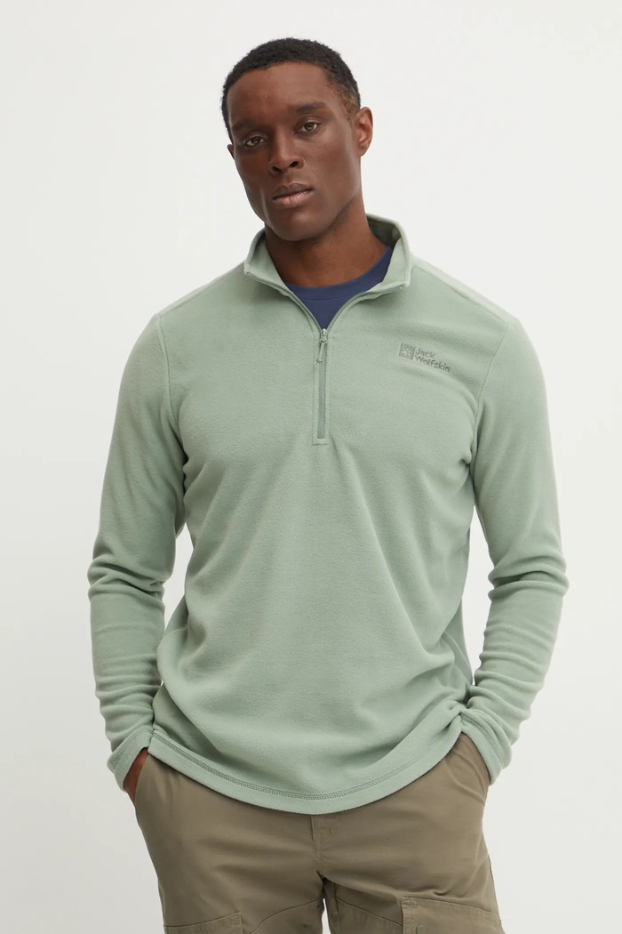 Jack Wolfskin hanorac Taunus uni verde 1709522