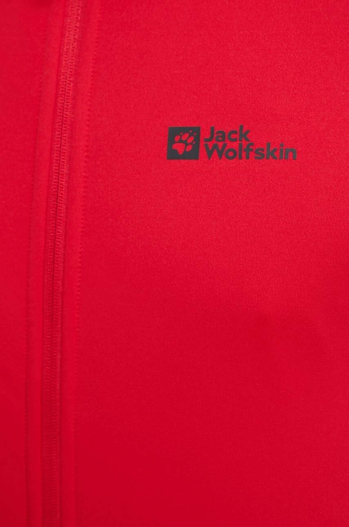 Športová mikina Jack Wolfskin Baiselberg 1710541 červená