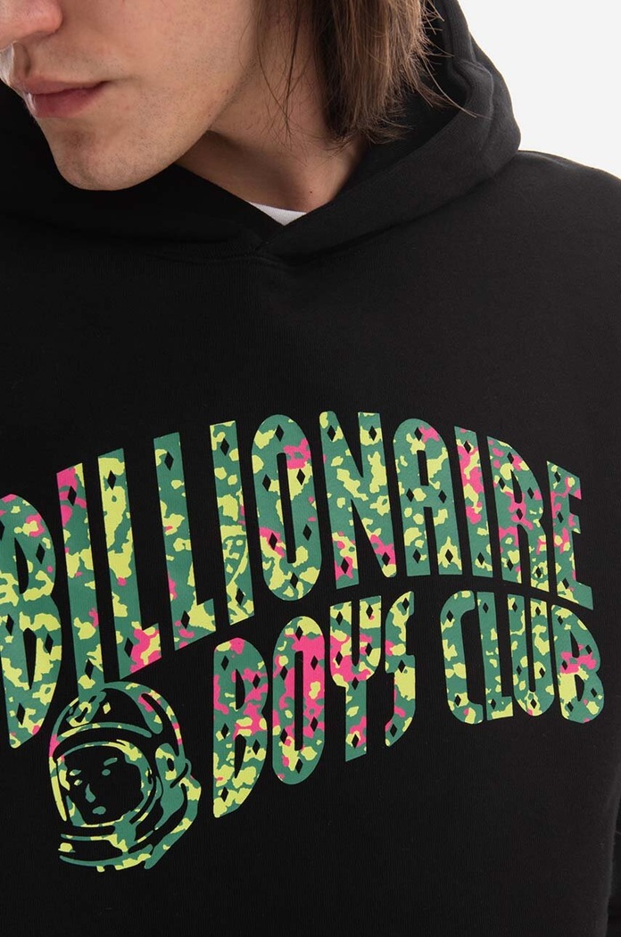 Bavlnená mikina Billionaire Boys Club Jungle Camo Arch Logo Popover Hoodie B22320 čierna B22320