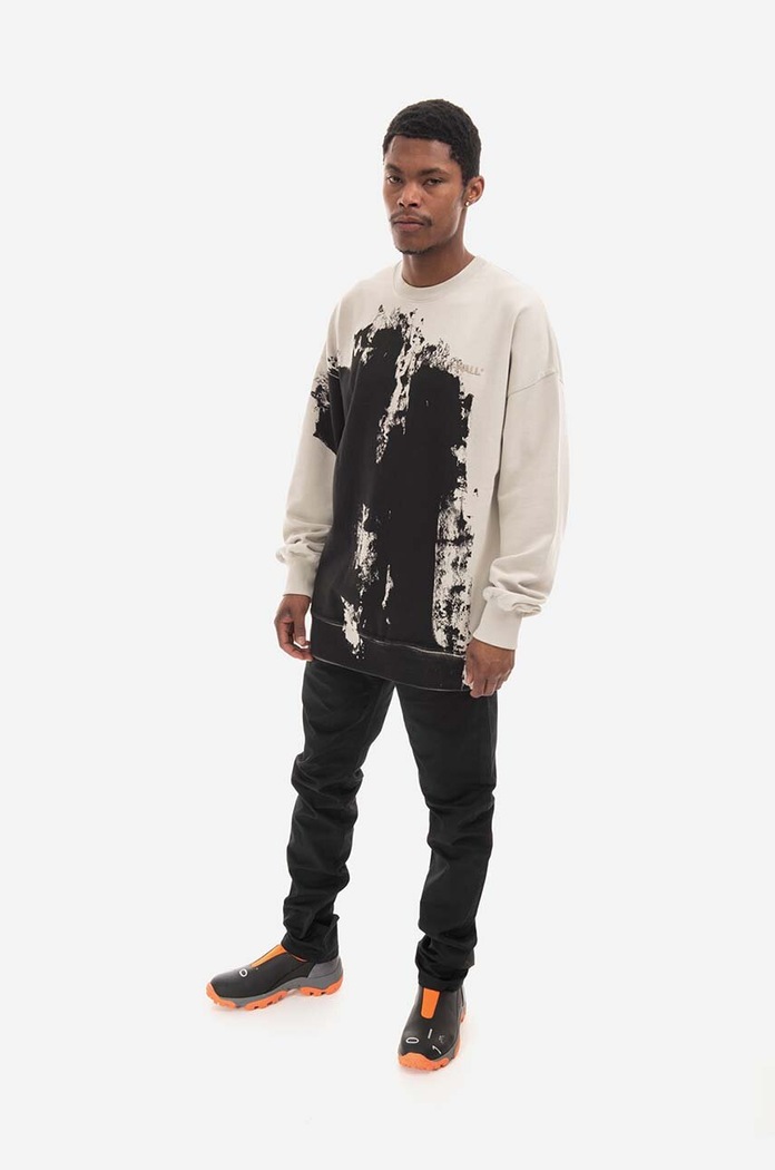 A-COLD-WALL* hanorac de bumbac Relaxed Crewneck ACWMW087 negru AW22