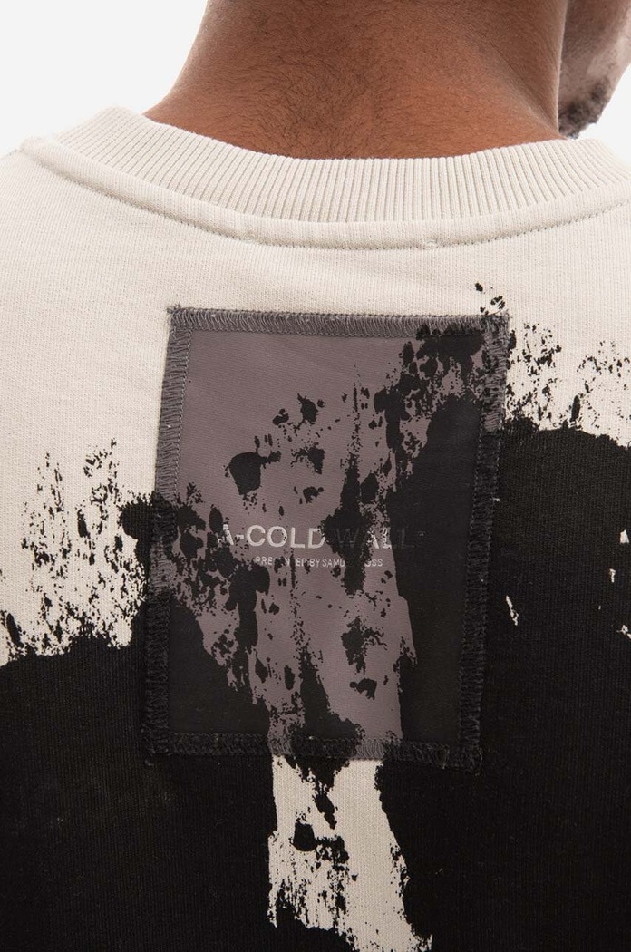 A-COLD-WALL* hanorac de bumbac Relaxed Crewneck ACWMW087 negru
