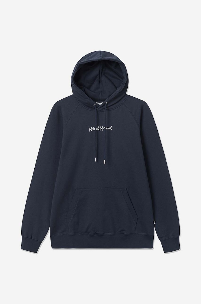 Odzież Wood Wood bluza bawełniana Fred x Fila 12045600.2474.NAVY granatowy