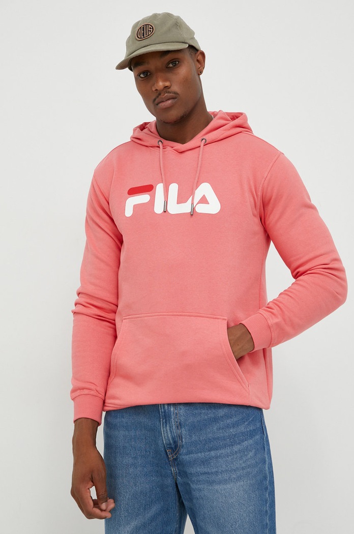 Odzież Fila bluza FAU0090 pomarańczowy