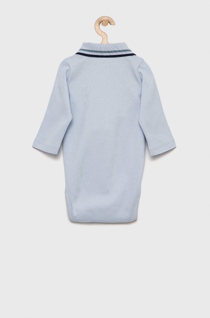 United Colors of Benetton bavlněné kojenecké body 3CDIMB107.W.REPROPOSED modrá AW22