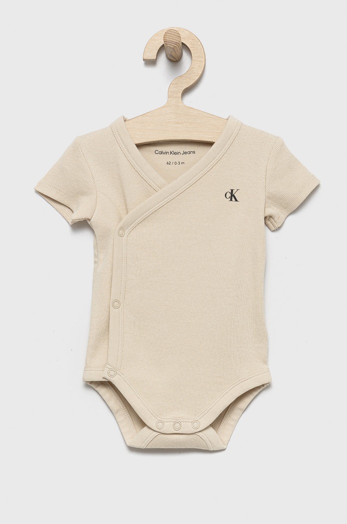 Calvin Klein Jeans gyerek body bézs IN0IN00012.9BYY