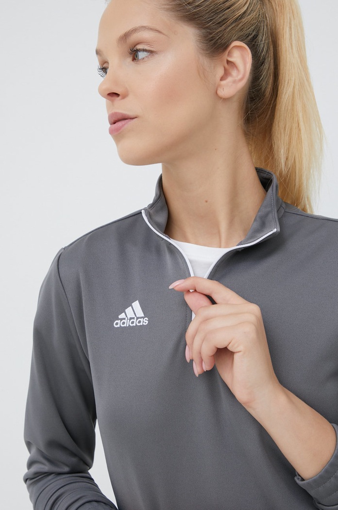 Tréninkové tričko s dlouhým rukávem adidas Performance Entrada 22 šedá H57542