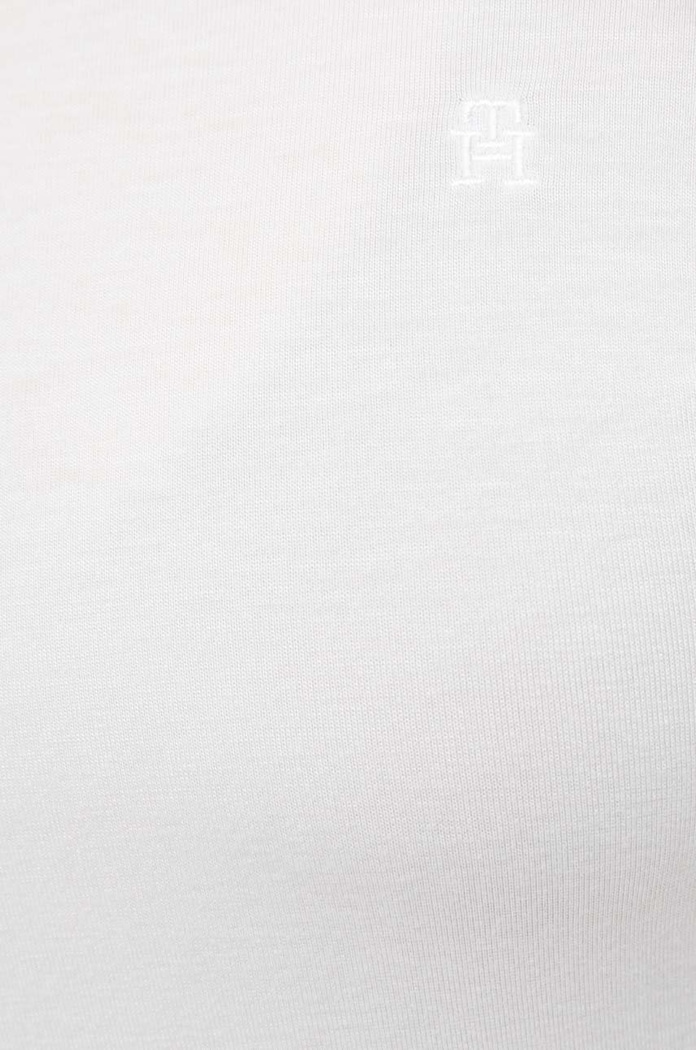 Longsleeve Tommy Hilfiger WW0WW36138.9BYY λευκό