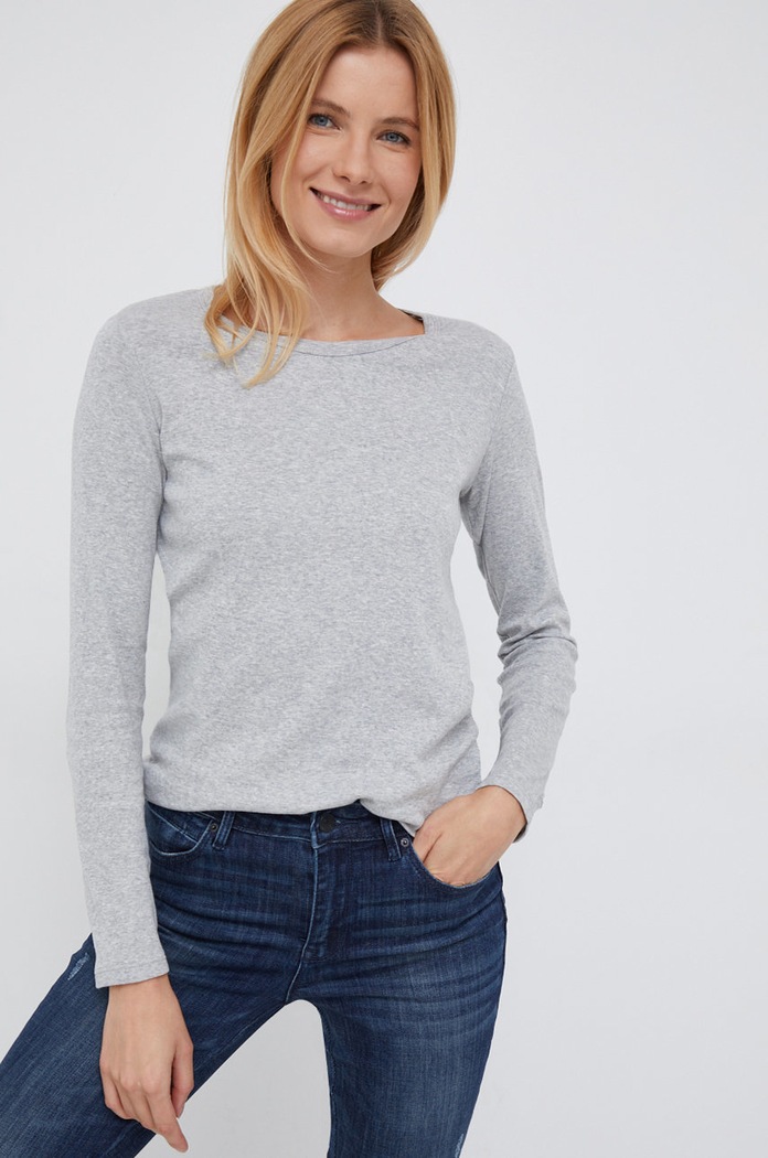 Odzież United Colors of Benetton Longsleeve bawełniany 3GA2E16F9.501 szary