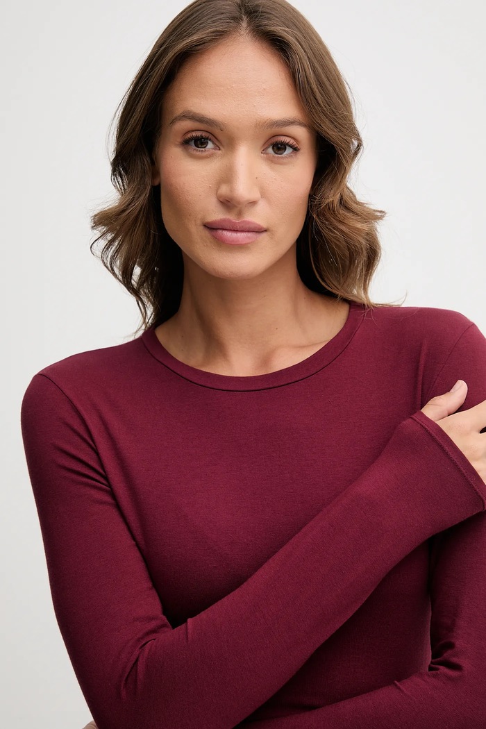 Abbigliamento United Colors of Benetton Camicia a maniche lunghe 3ZQM3M858 granata