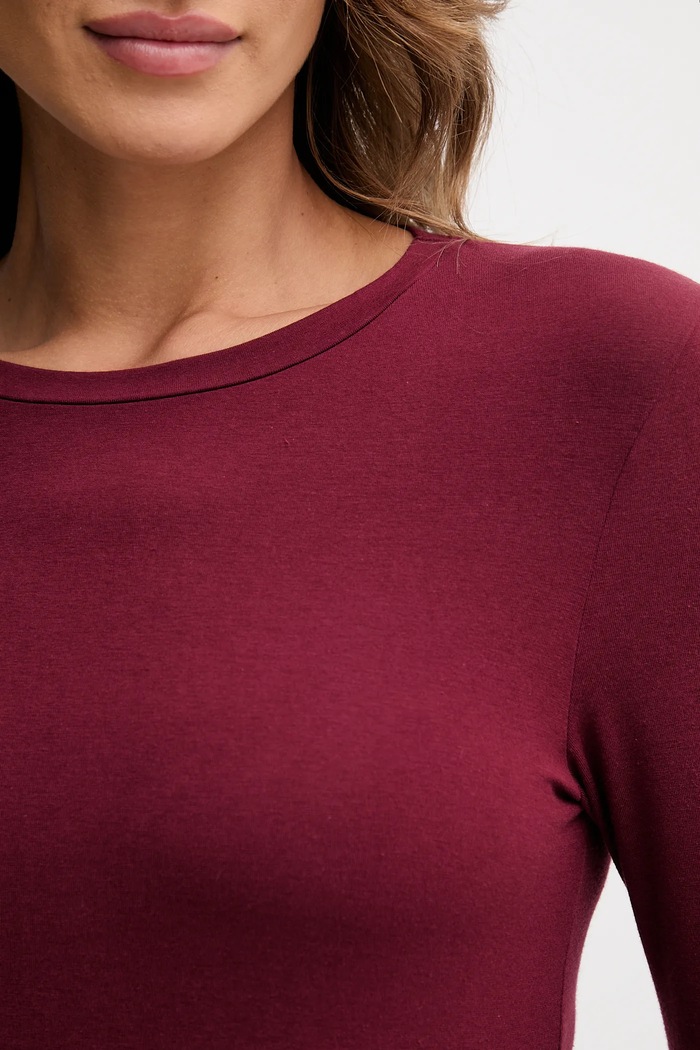 Camicia a maniche lunghe United Colors of Benetton 3ZQM3M858 granata