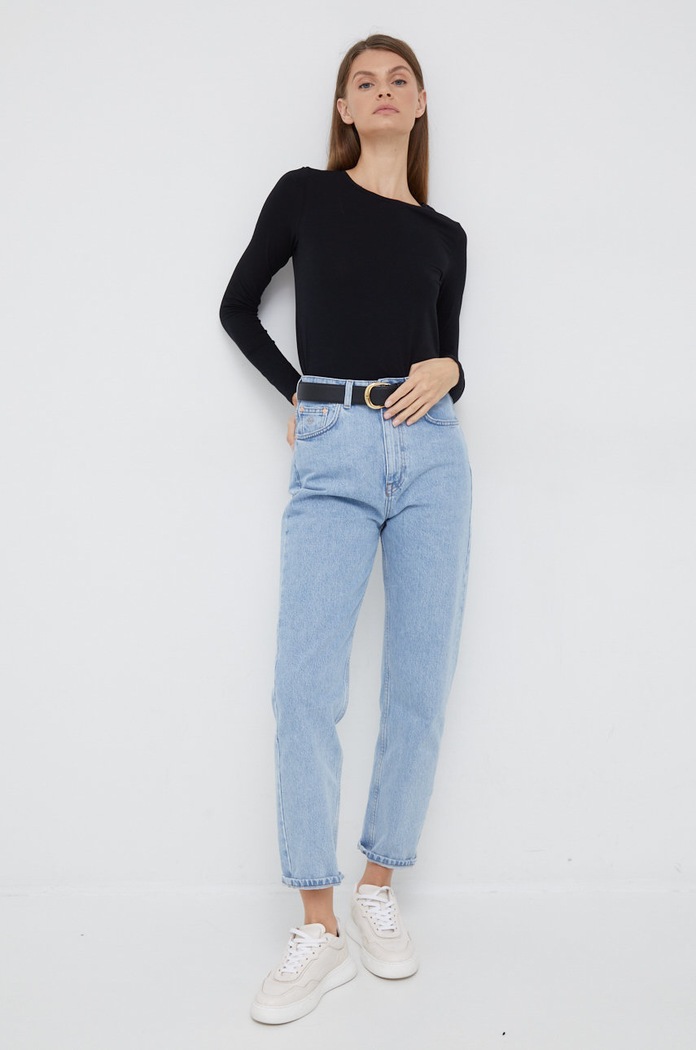 Μακρυμάνικο United Colors of Benetton 3ZQM3M858 μαύρο AW25