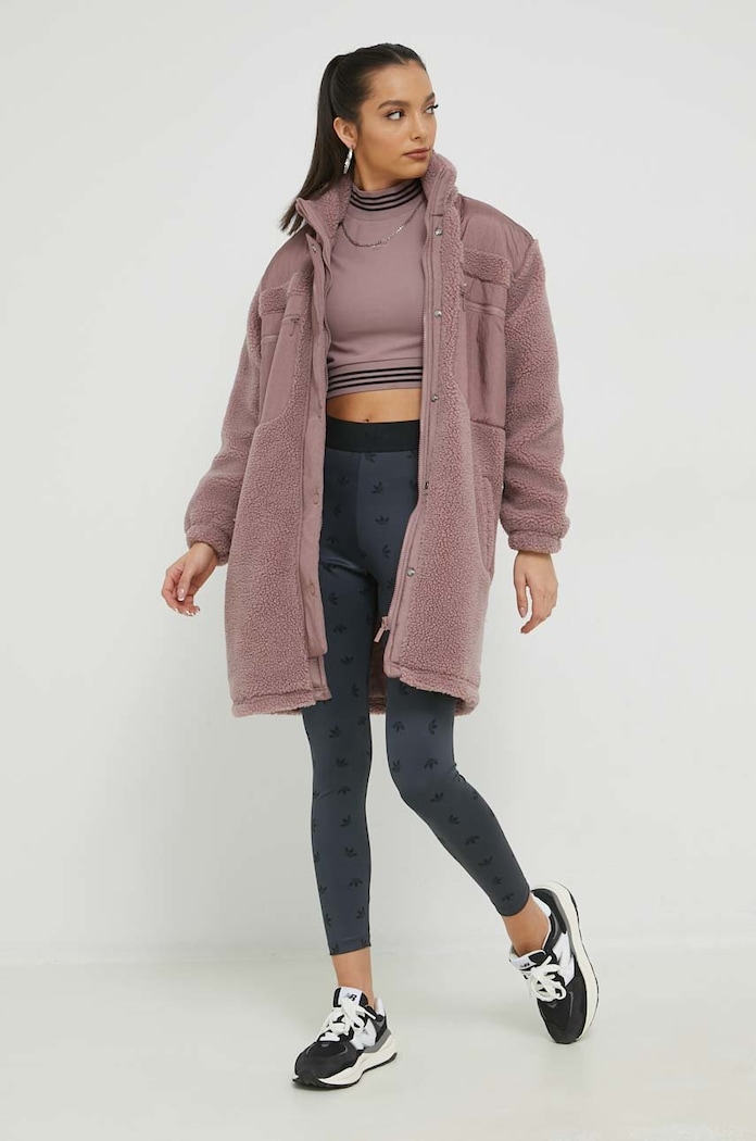 Tričko s dlouhým rukávem adidas Originals HM1539 růžová AW22
