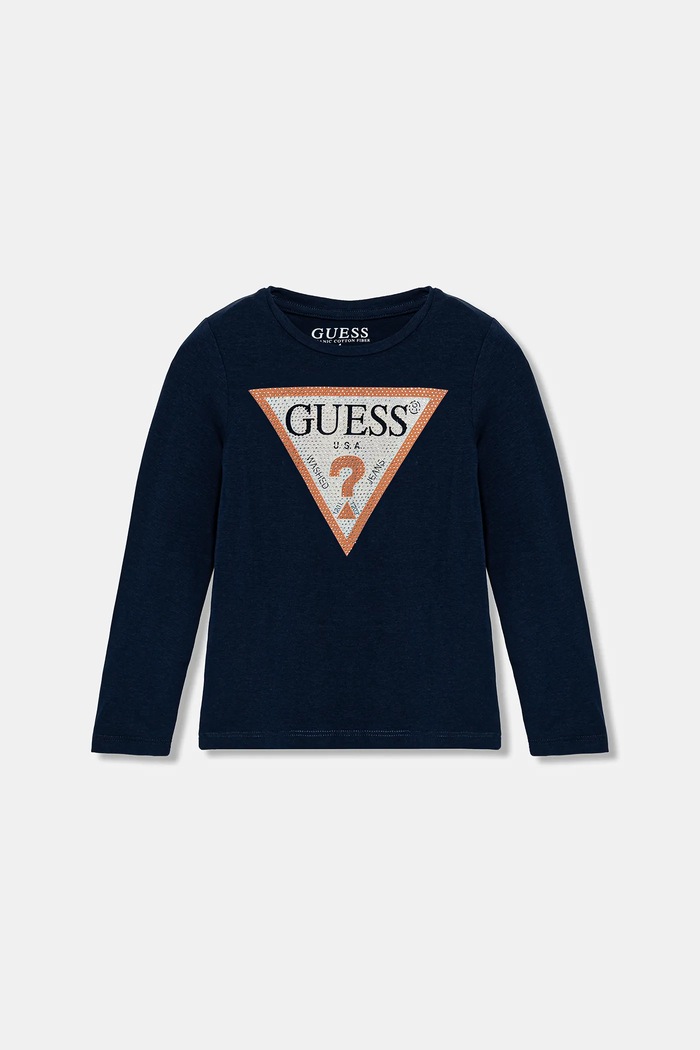 Детска блуза с дълги ръкави Guess еластичен тъмносин J2YI50.K6YW1
