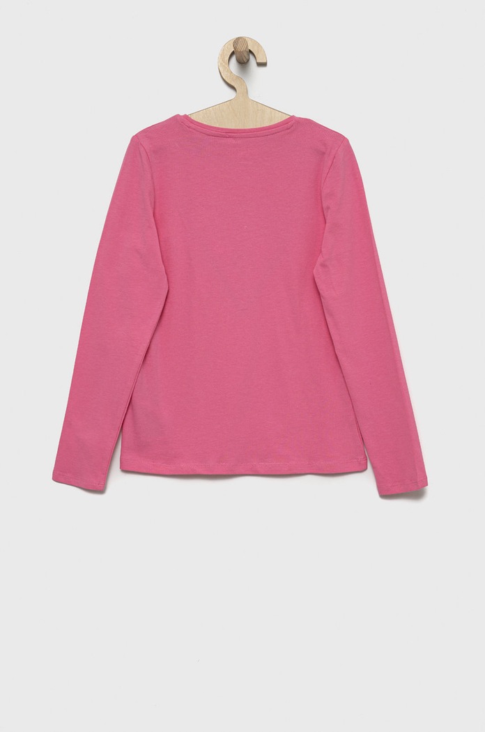 Guess longsleeve dziecięcy J2YI50.K6YW1 różowy AA00