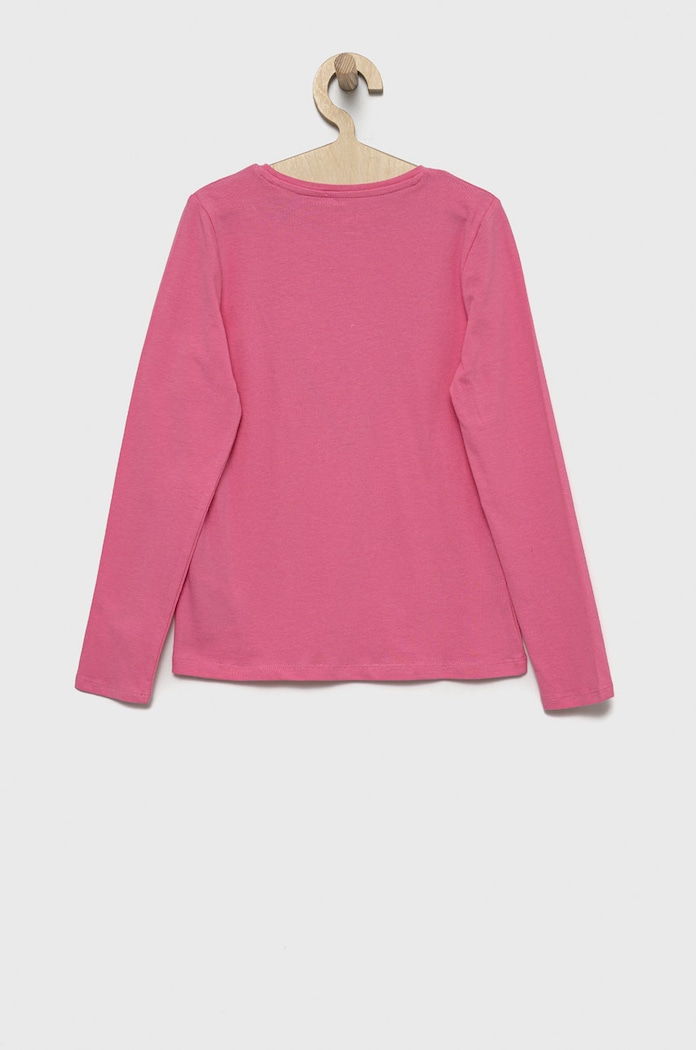 Guess longsleeve dziecięcy J2YI50.K6YW1 różowy AA00
