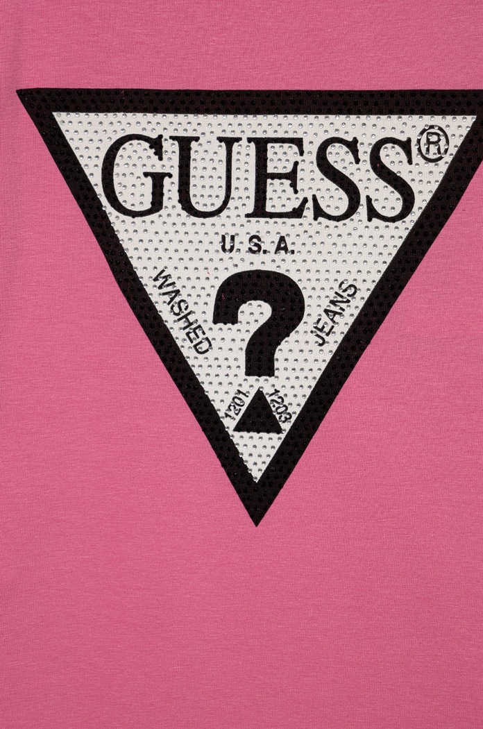 Dziewczynka Guess longsleeve dziecięcy J2YI50.K6YW1 różowy
