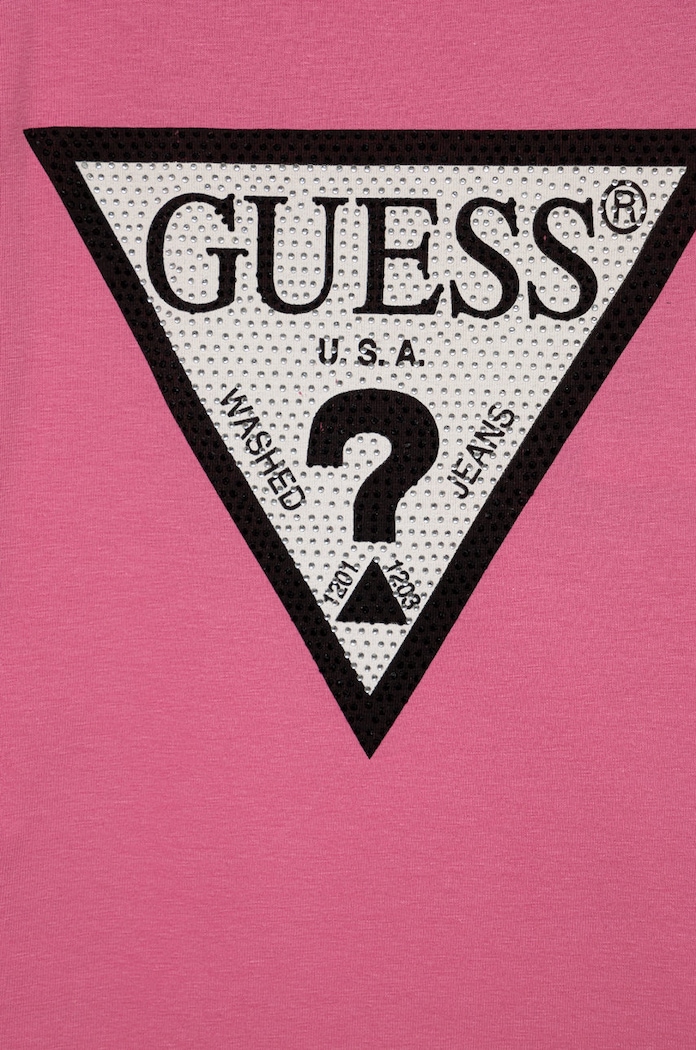 Dziewczynka Guess longsleeve dziecięcy J2YI50.K6YW1 różowy