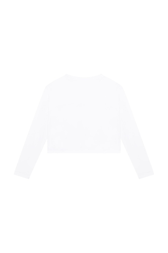 Michael Kors longsleeve bawełniany dziecięcy R15126.156 biały AW22