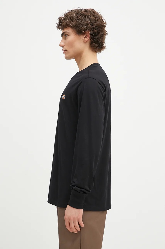 Bavlněné tričko s dlouhým rukávem Dickies DK0A4Y4RBLK1 černá AW22