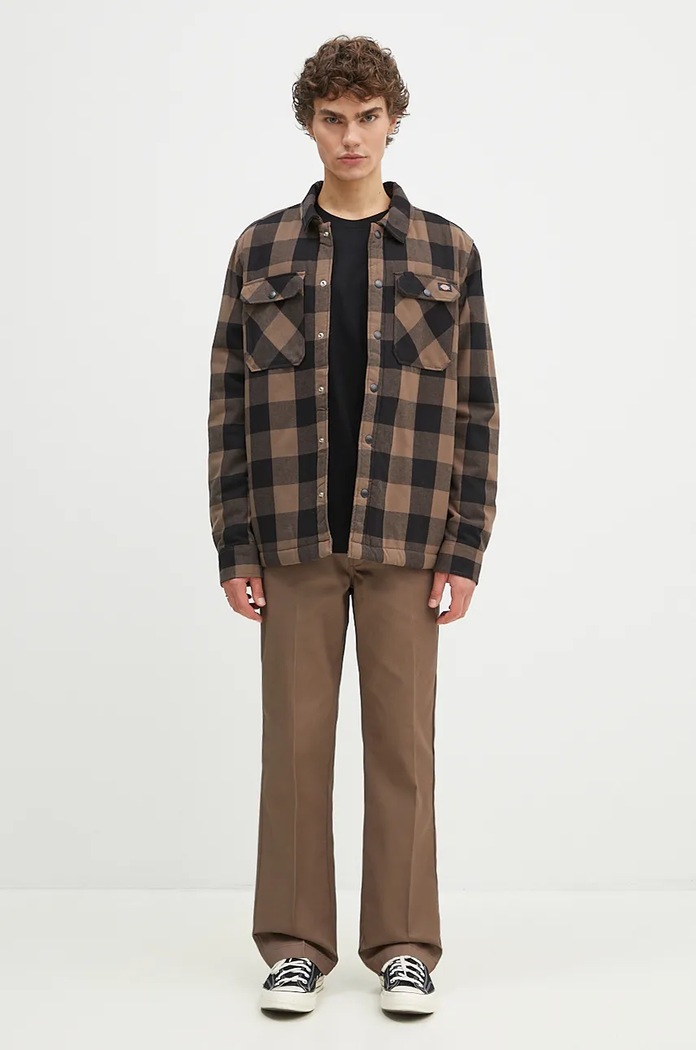 Bavlněné tričko s dlouhým rukávem Dickies DK0A4Y4RBLK1 černá