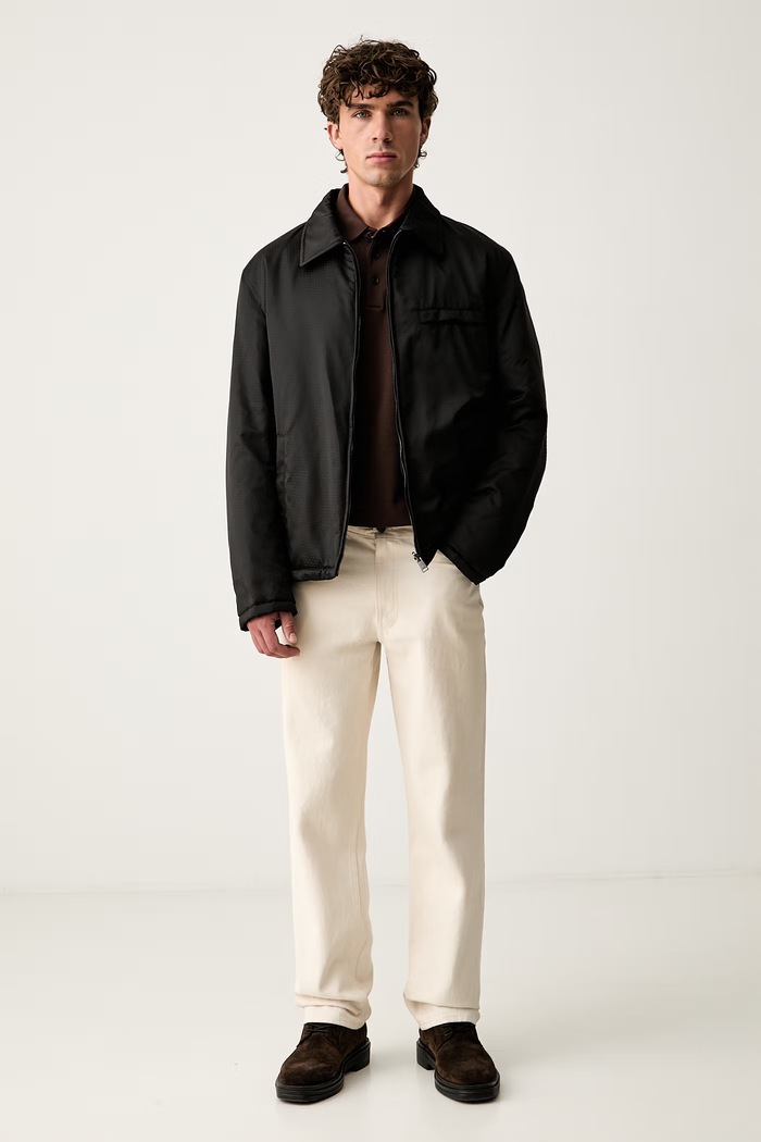 BOSS polo swetrowe męskie bawełniane Pado 30 50468392 brązowy AA00
