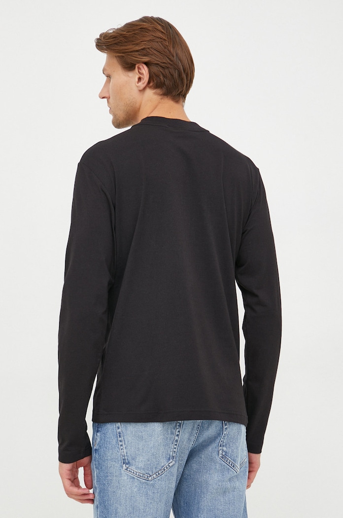 Oblečení Tričko s dlouhým rukávem Calvin Klein K10K110179.9BYY černá