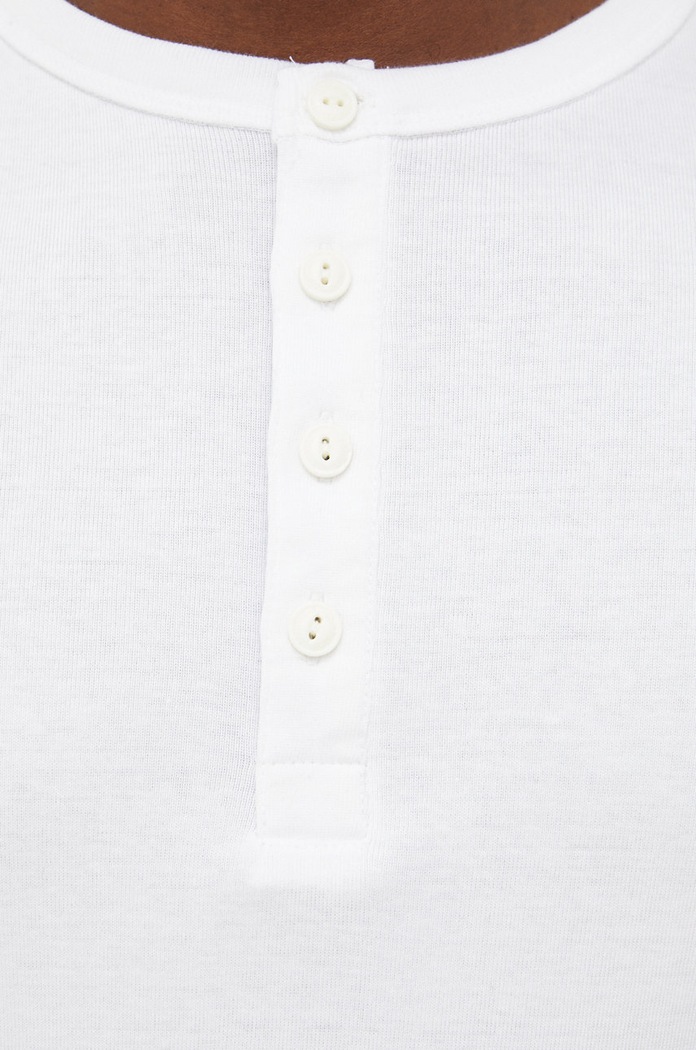 Longsleeve bawełniany Lindbergh 30.420095.WHITE biały