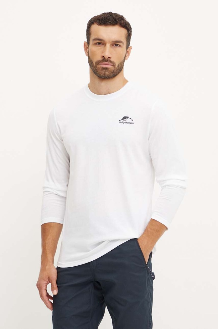 Longsleeve Helly Hansen στάμπα λευκό 62977