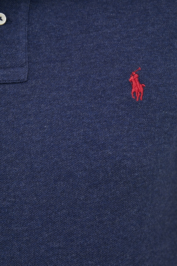 Βαμβακερή μπλούζα με μακριά μανίκια Polo Ralph Lauren 710681126075 σκούρο μπλε