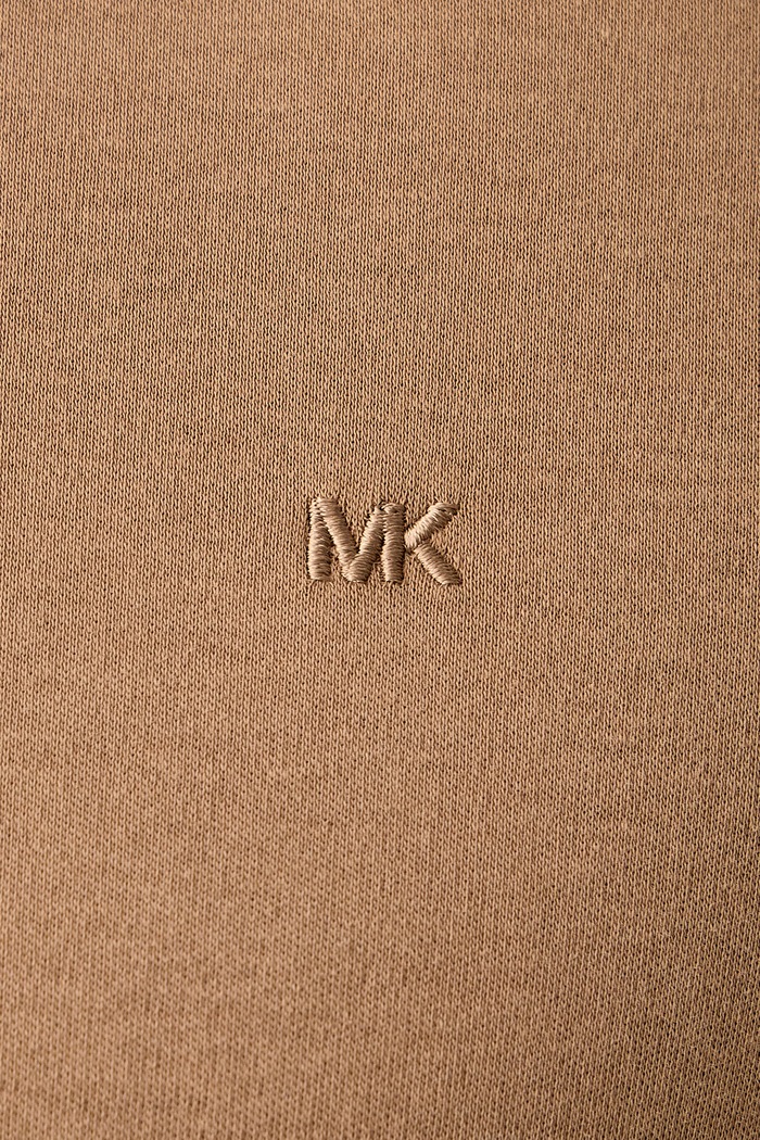 Longsleeve męski bawełniany Michael Kors brązowy CF150CFC93