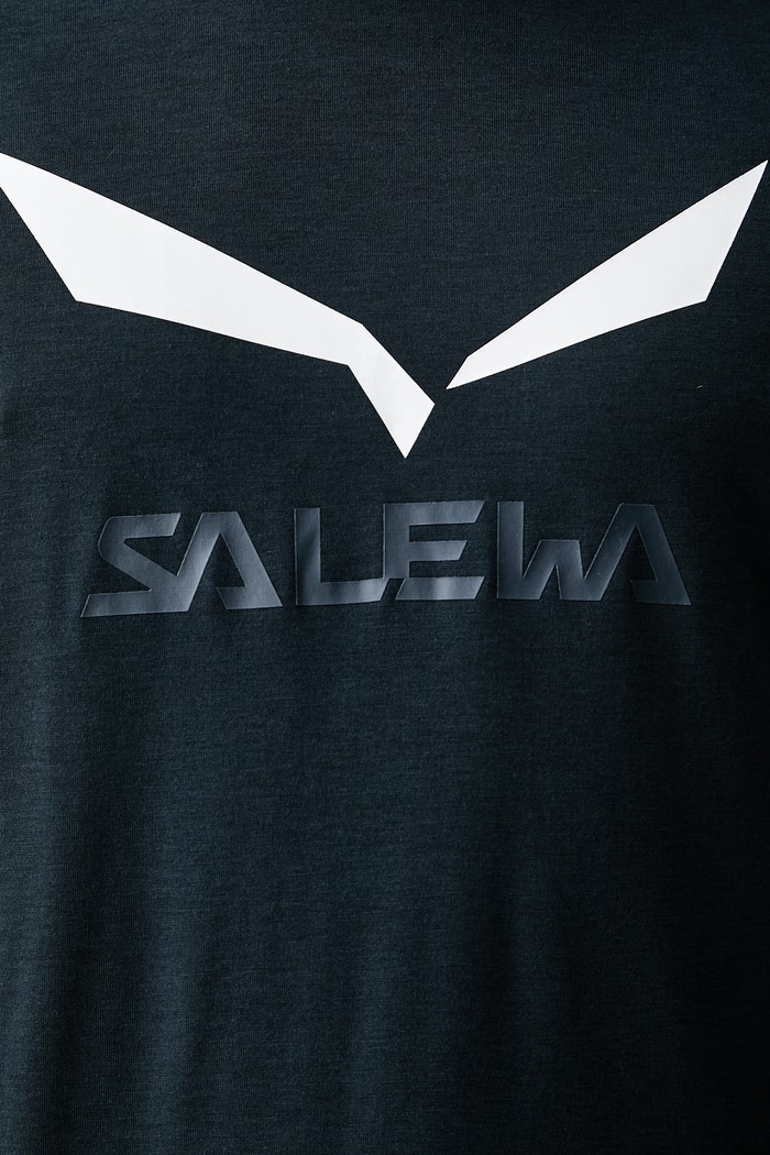 Salewa majica dugih rukava za trening za muškarce Solidlogo Dry 00.0000027340 mornarsko plava
