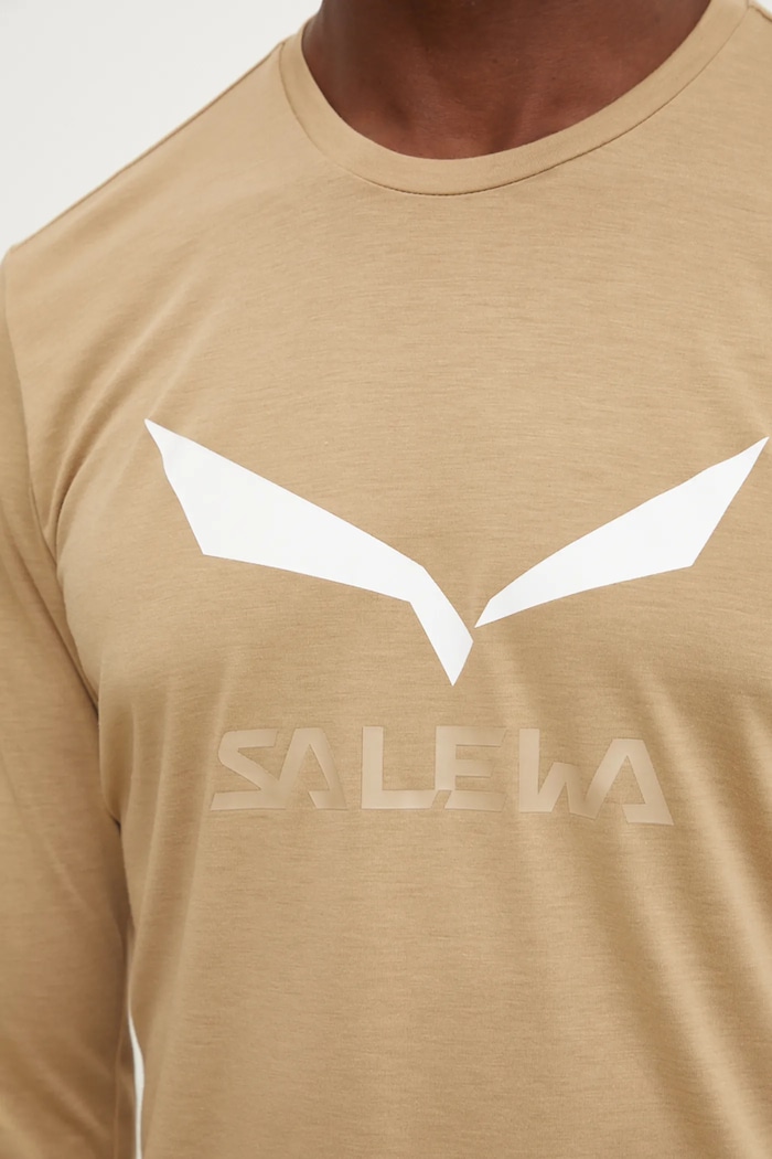 Sportovní tričko s dlouhým rukávem Salewa Solidlogo 00.0000027340 zelená