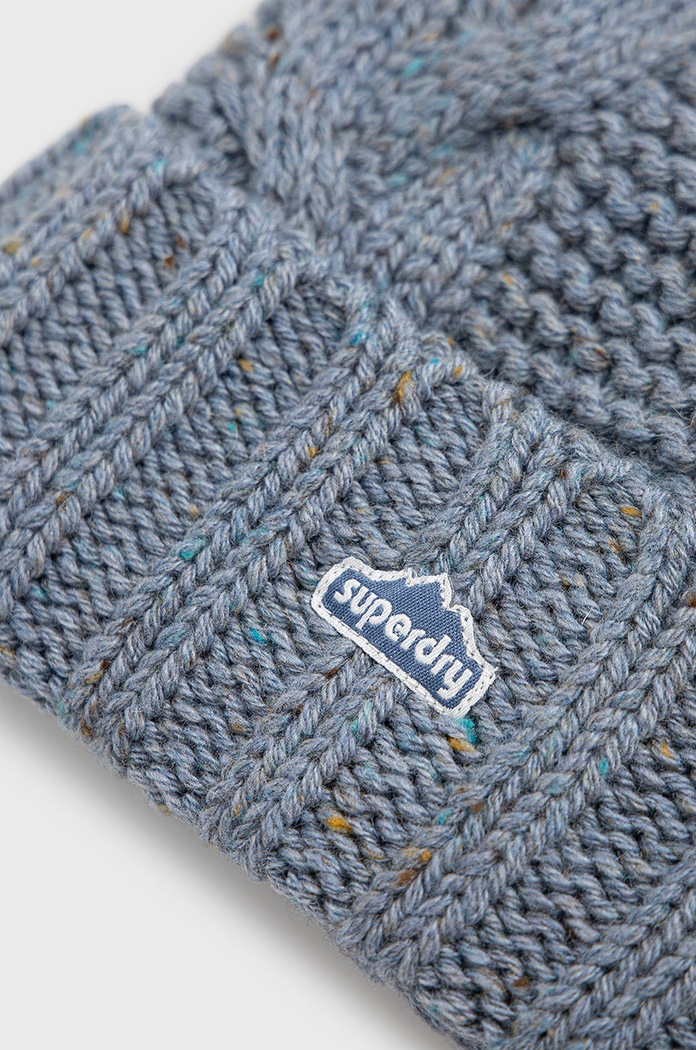 Doplňky Čepice z vlněné směsi Superdry W9010154A.7QX modrá