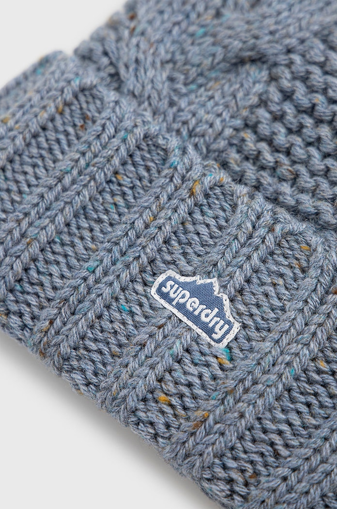 Doplňky Čepice z vlněné směsi Superdry W9010154A.7QX modrá
