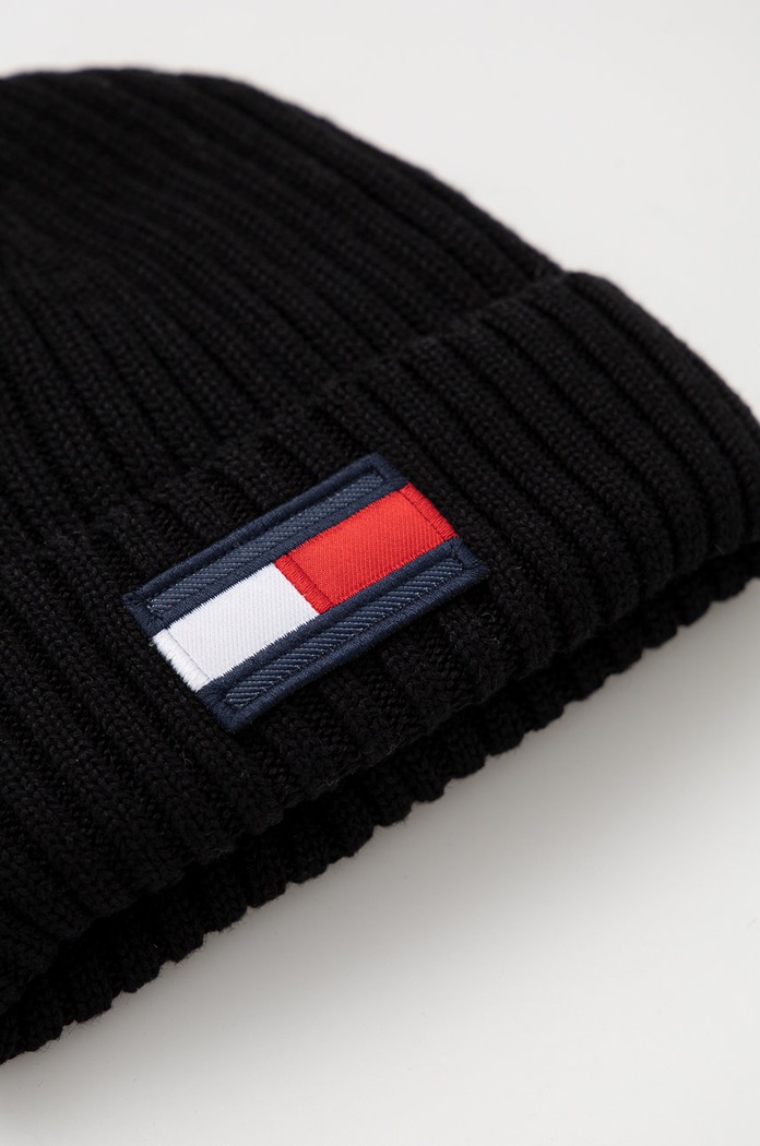 Dječja kapa Tommy Hilfiger AU0AU01585.9BYY crna AW23